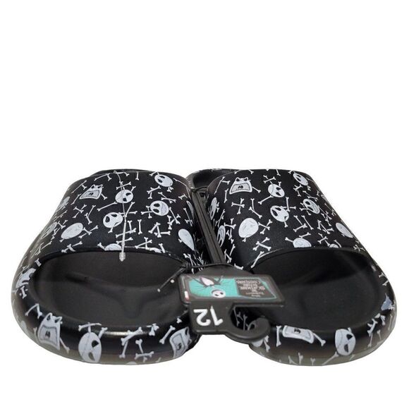 Disney Nightmare Before Christmas Slides Mens 12 Sandal Shoes Jack Skellington - Picture 5 of 12